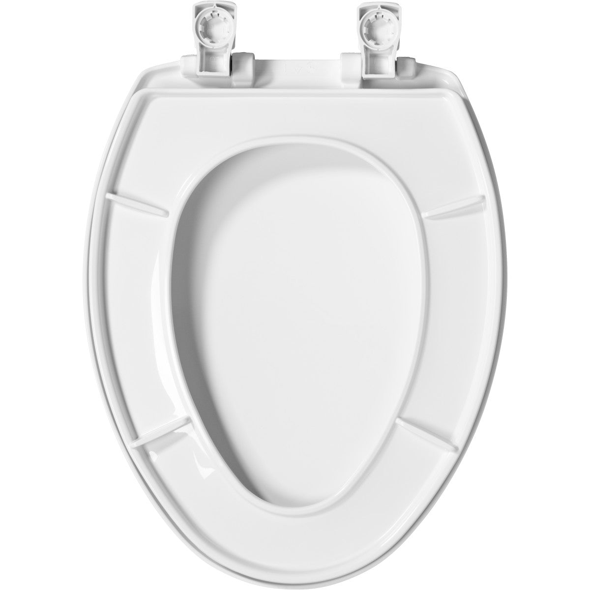 BEMIS Bemis BEMIS7B7300SLEC000 Elongated Plastic Toilet Seat in White with Easy-Clean and Whisper-Close Hinge