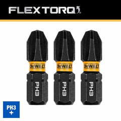 DEWALT Dewalt Accessories DWAF1PH3IR3 Phillips 3 Impact Bits 3-pack