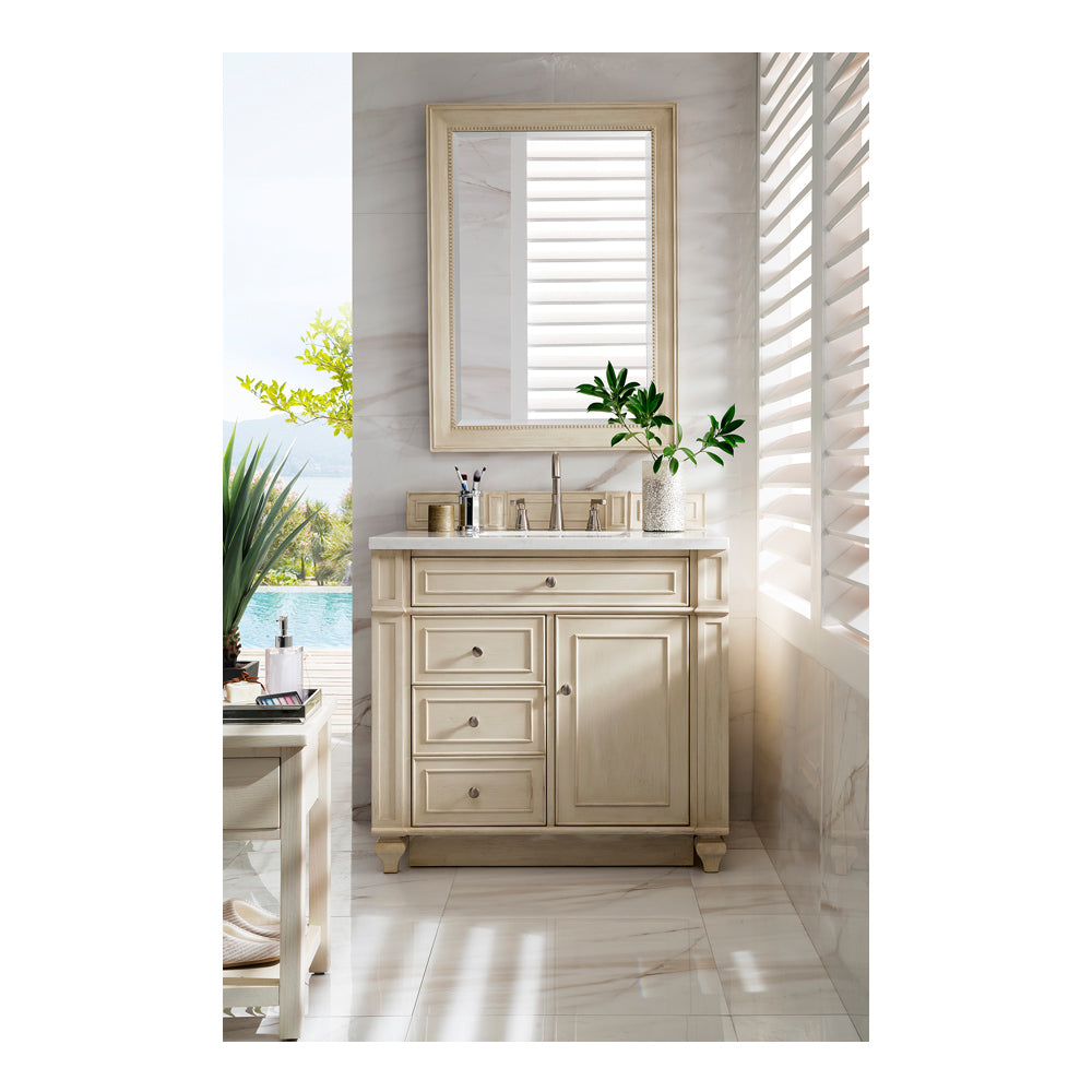 JAMES MARTIN VANITIES JAMES MARTIN VANITIES 157-V36-VV Bristol 36 Single Vanity Vintage Vanilla