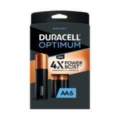 Duracell OPT1500B6 Optimum AA Alkaline Battery 6-Pack