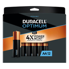 Duracell OPT2400B12 Optimum AAA Alkaline Battery 12 Pack 041333032665