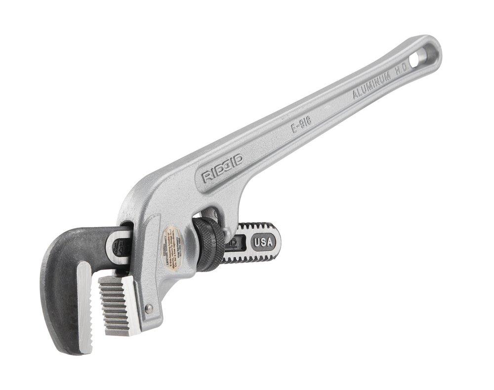 RIDGID TOOLS RIDGID 90122 E-918 Aluminum Pipe Wrench 18-Inch Plumbing Wrench End Pipe Wrench