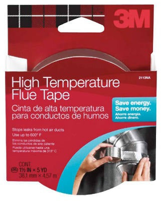 3M 3M Company 2113NA Hi-temp Silver Flue Tape 1.5 in X 15 Ft
