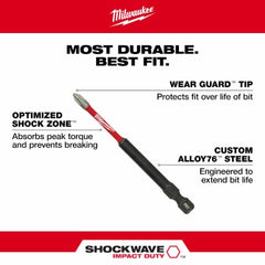 MILWAUKEE Milwaukee 48-32-4562 Phillips Power Bit 3.5 in Size 2