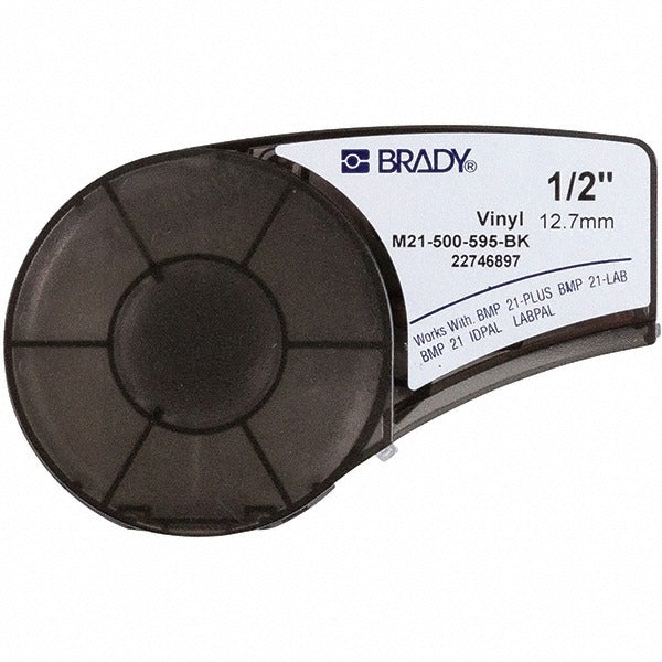 BRADY Brady 139742 Vinyl Label Maker Labels White Black