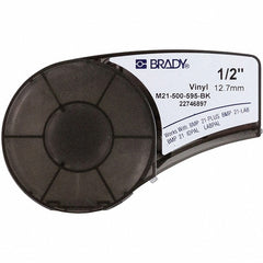 BRADY Brady 139742 Vinyl Label Maker Labels White Black