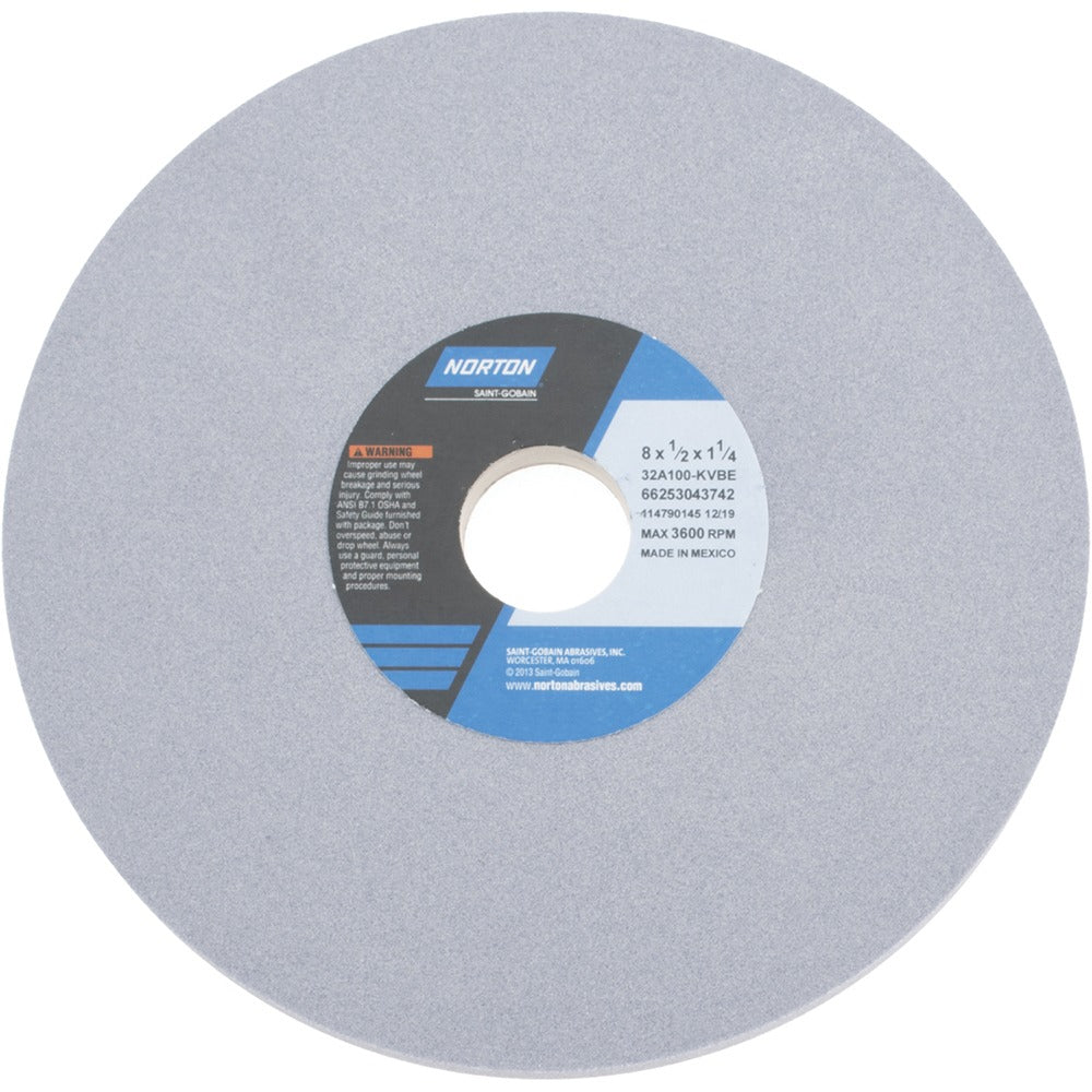 NORTON Norton 66253043742 Surface Grinding Wheel 8in 100 Grit