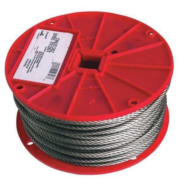 CAMPBELL Campbell 7000626 Stainless Steel Wire Rope 3/16 in 7x19 250 Ft
