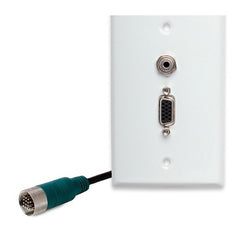 BINARY Binary B-EZPLATE-VGA-AUD Vga 3.5mm Audio Wall Plate
