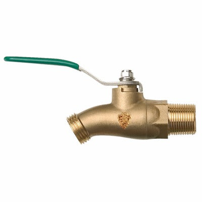 ARROWHEAD BRASS Arrowhead Brass 351BVLF 3/4 Mip Hose Bibb Ball Valve Lead Free