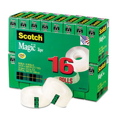 3M 3M MMM810K16 3/4 inchesW Magic Tape (16/Pack) 810K16