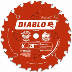 DIABLO Freud D0620X 6 Inch 20T Cordless Saw Boss Blade 1/2 in Arbor