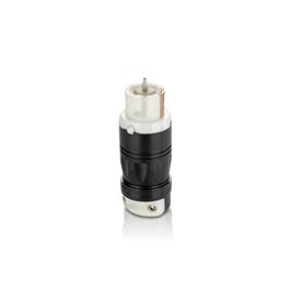 LEVITON Leviton CS8364C 50 Amp, 3 Phase 250V AC Non NEMA 3P 4W Black & White Locking Connector