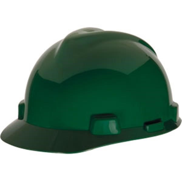 MSA SAFTEY MSA 475360 V-Gard Cap Style Safety Hard Hat With Fas-Trac III Ratchet Suspension Yellow