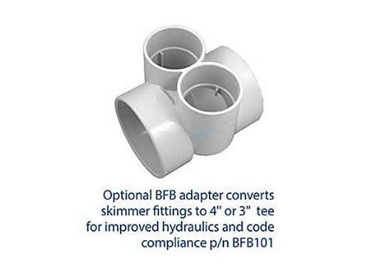 AQUASTAR POOL PRODUCTS AquaStar SKRVFL3N105 Flow Star Standard Skimmer with Narrow 9 Deep Throat