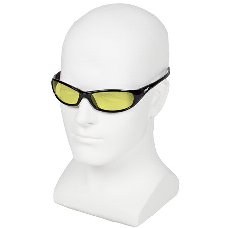 KLEENGUARD KleenGuard 20541 V40 Hellraiser Safety Glasses Amber Lens Black Frame
