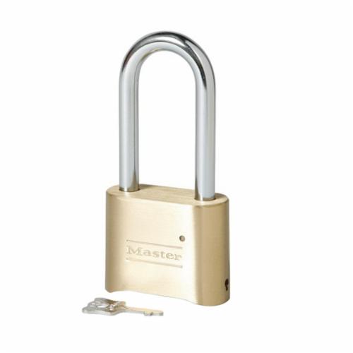 MASTER LOCK Master Lock 175LH Set Your Own Combination Padlock with Extra Long Shackle Brass Finish
