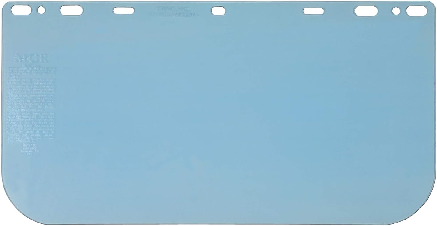 MCR SAFETY MCR Safety 181560 Universal Polycarbonate Visor Safety Faceshield Clear 8-Inch by 15-1/2-Inch