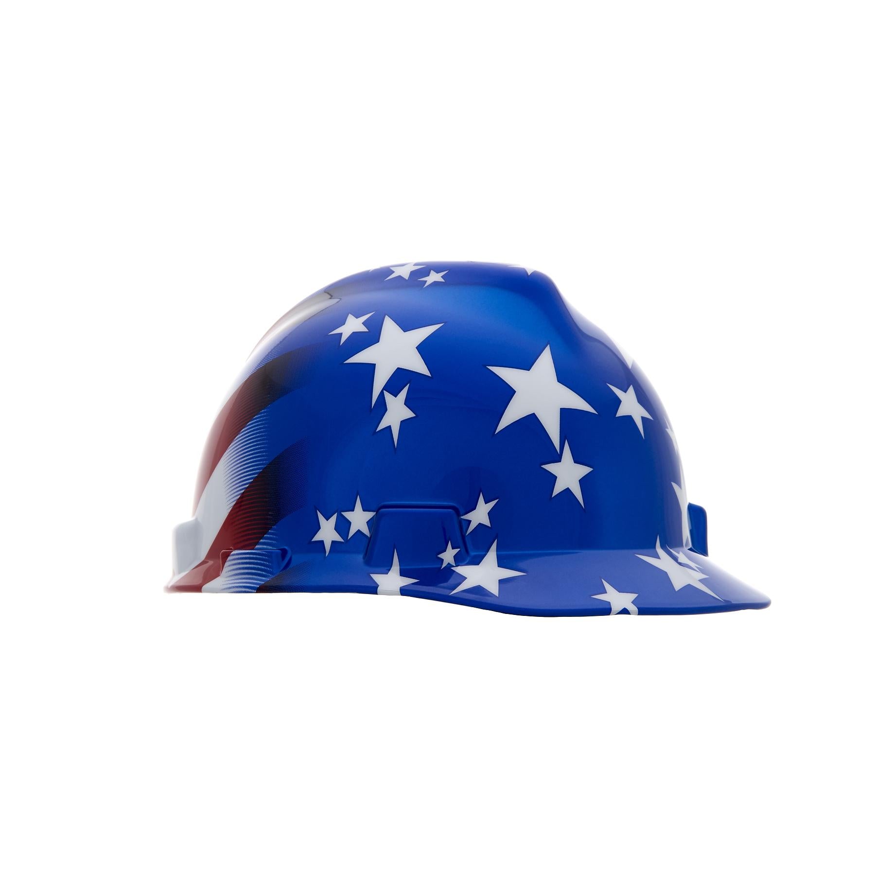 MSA SAFTEY MSA 10052945 V-Gard Freedom Series Protective Cap American Stars and Stripes One Size