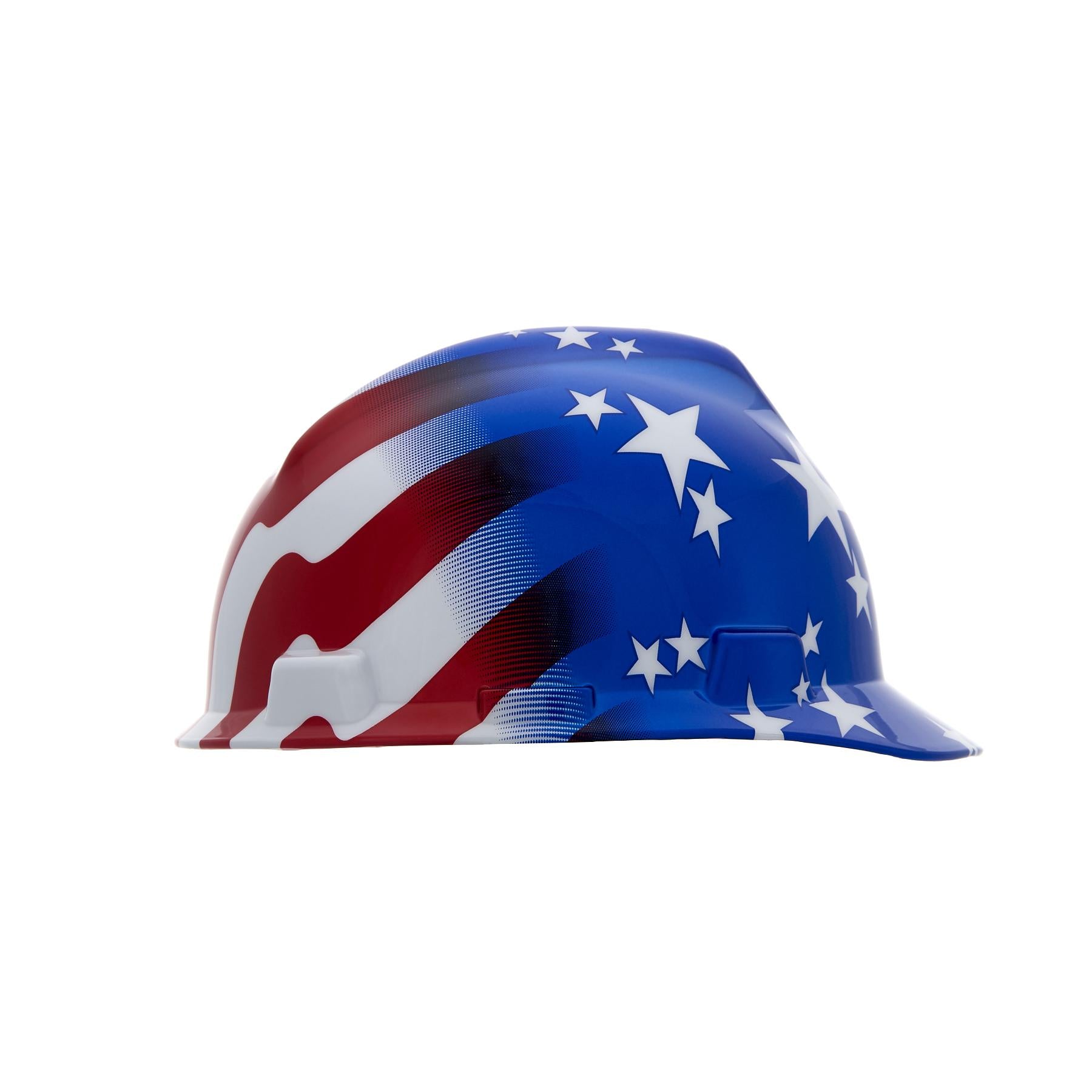 MSA SAFTEY MSA 10052945 V-Gard Freedom Series Protective Cap American Stars and Stripes One Size