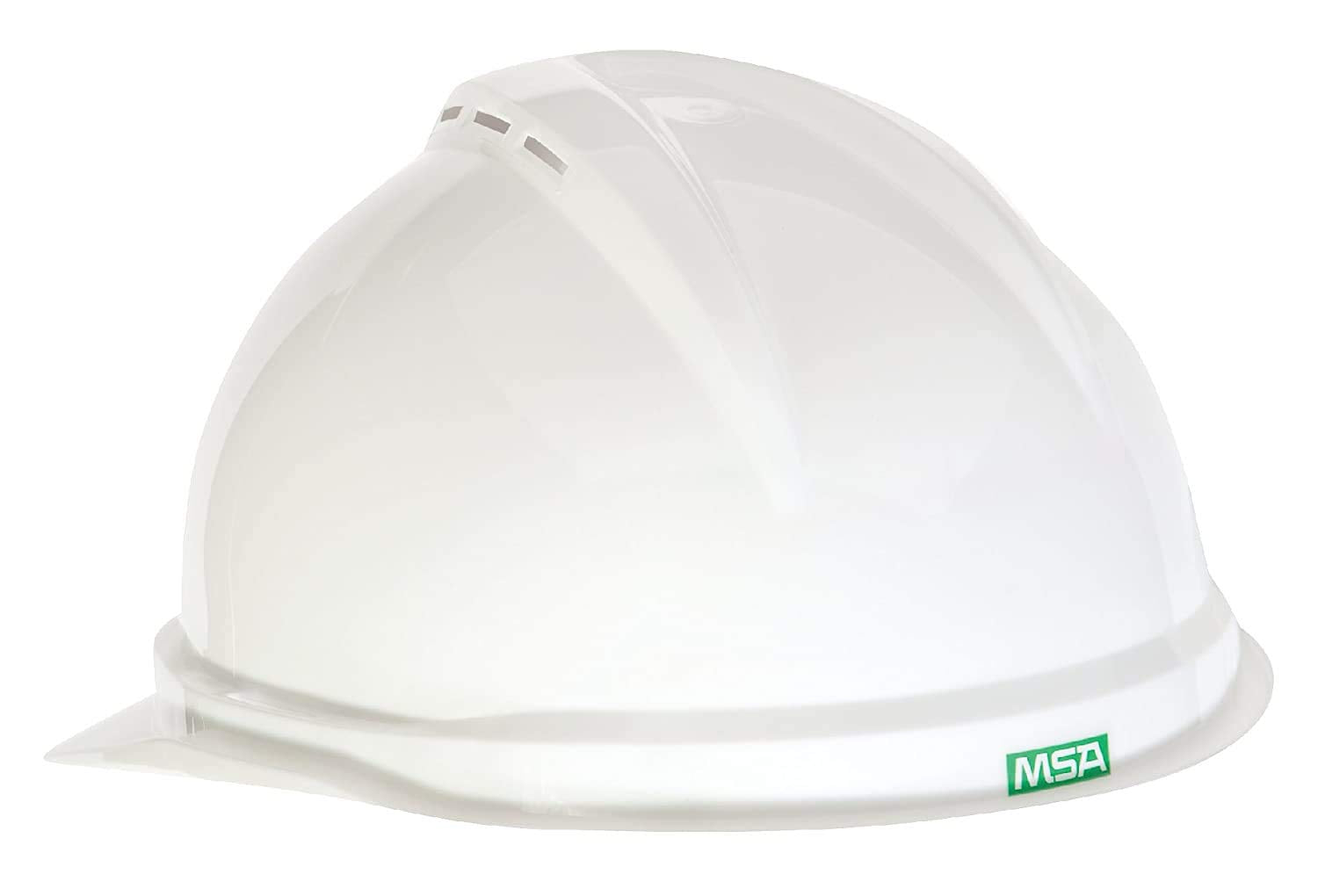 MSA SAFTEY MSA 10034018 V-Gard 500 Safety Hard Hat - Standard, Fas-Trac III Suspension, Polyethylene, White