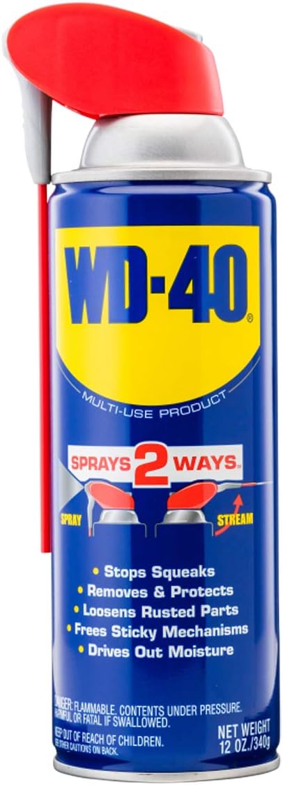 WD-40 WD-40 490057 Multi-Use Lubricant with Smart Straw Spray, 12 oz