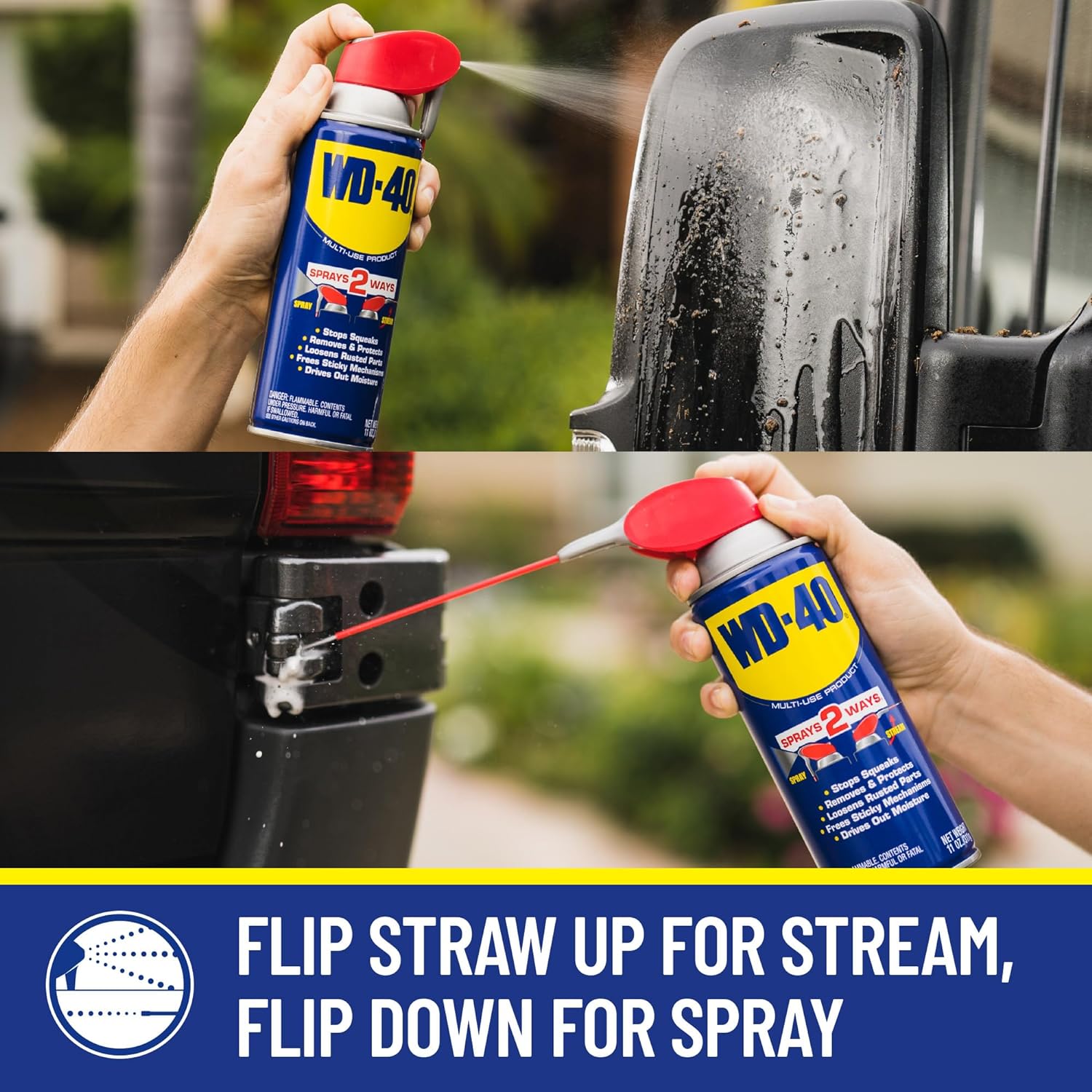 WD-40 WD-40 490057 Multi-Use Lubricant with Smart Straw Spray, 12 oz