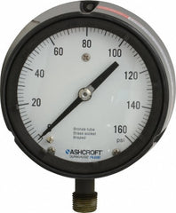 ASHCROFT Ashcroft 96226 Pressure Gauge 0-160 Psi 4.5 in Dial Mnpt