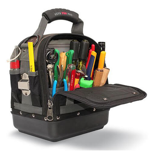 VETO PRO PAC VETO PRO PAC VPP10058 TECH MC COMPACT TOOL BAG CLOSED TOP 12 in x 8.5 in x 12.5 in