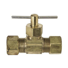 BRIZO BrassCraft NV105-4X 1/4 inch Brass Straight Needle Valve for Industrial Applications - NV105-4X