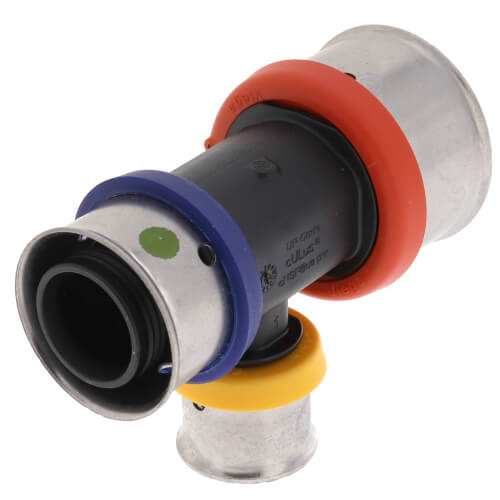 VIEGA Viega 49543 PureFlow Press Polymer Tee 1 inch x 3/4 inch x 1/2 inch