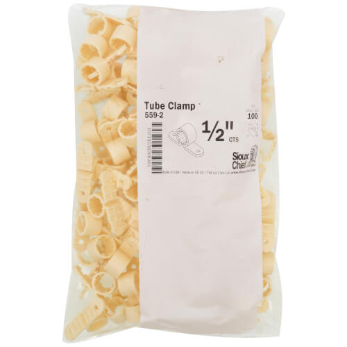 SIOUX CHIEF Sioux Chief 559-2 1/2 Inch EZGlide Tube Clamp - Polypropylene, Ivory
