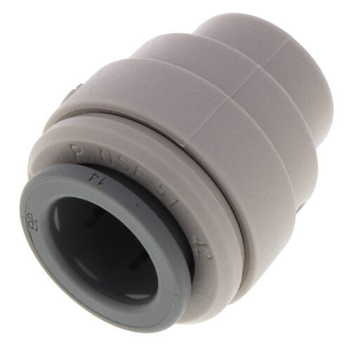 RWC John Guest PP0412W 3/8 Inch Polypropylene Tube Union Adapter