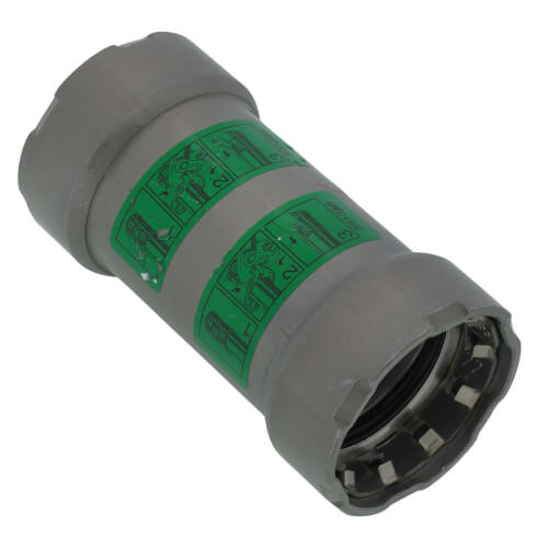 VIEGA Viega 25035 MegaPress 3/4 Inch Carbon Steel Coupling Without Stop