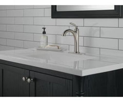DELTA FAUCET Delta Faucet 532-SSMPU-DST Woodhurst Single Handle Bathroom Sink Faucet 1.2 GPM Stainless