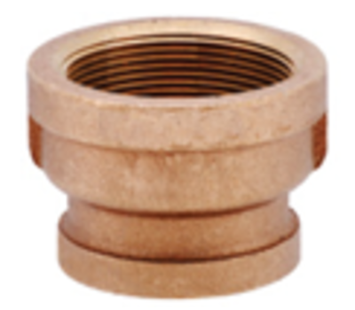 MATCO-NORCA Matco-Norca B-RC0504LF 1 x 3/4 Inch Female Brass Reducing Coupling Lead Free