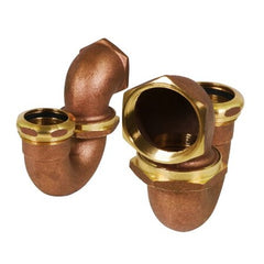 EVERFLOW Everflow 21315 IPSx1-1/2 Inch LA Pattern Trap for Tubular Drain Applications Brass