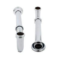 EVERFLOW Everflow 12715 P-Trap with Drain Plug, 17GA Chrome Plated Brass, 1-1/4 Inch