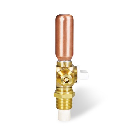 EVERFLOW Everflow 545CH Icemaker Replacement Valve CPVC Inlet 1/2 Inch to Compression Outlet 1/4 Inch Lead Free Brass