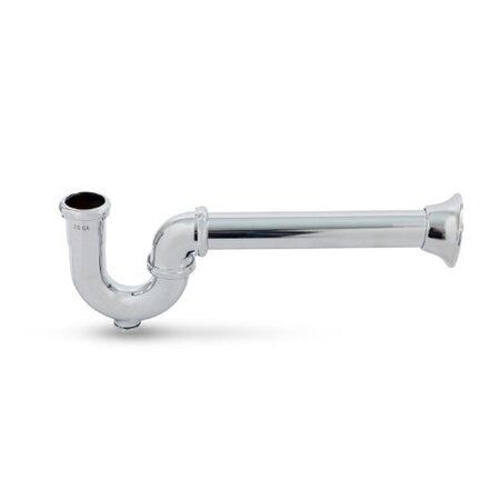 EVERFLOW Everflow 12817 Utility Milwaukee P-Trap with Drain Plug, Chrome Plated Brass 1-1/2 Inch