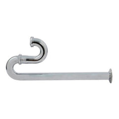 EVERFLOW Everflow 12913 S-Trap with Flange for Tubular Drain Applications Chrome Plated Brass 1-1/4 inch