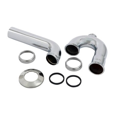 EVERFLOW Everflow 12713 P-Trap with Drain Plug 17GA Chrome Plated Brass 1-1/2 Inch