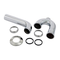 EVERFLOW Everflow 12713 P-Trap with Drain Plug 17GA Chrome Plated Brass 1-1/2 Inch
