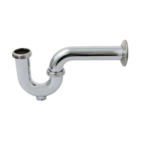 EVERFLOW Everflow 12713 P-Trap with Drain Plug 17GA Chrome Plated Brass 1-1/2 Inch