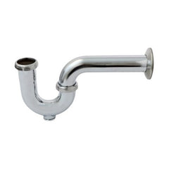 EVERFLOW Everflow 12713 P-Trap with Drain Plug 17GA Chrome Plated Brass 1-1/2 Inch