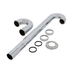 EVERFLOW Everflow 12914 S-Trap with Flange Tubular Drain 20GA Chrome Plated Brass
