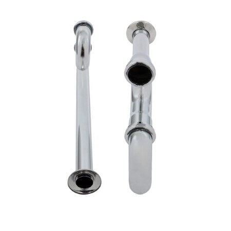 EVERFLOW Everflow 12914 S-Trap with Flange Tubular Drain 20GA Chrome Plated Brass