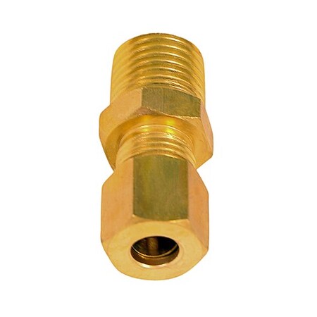 EVERFLOW Everflow C68-38-NL 3/8 OD COMP x MIP Adapter Pipe Fitting Lead Free Brass