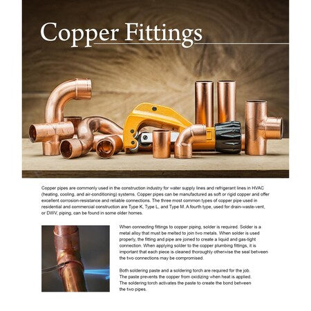 EVERFLOW Everflow CCCP0034 Straight Copper Coupling Fitting with Dimple Tube Stop 3/4 Inch