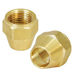 EVERFLOW Everflow F41S-316 3/16 Inch Flat Short Nut for Flare Pipe Fittings Brass